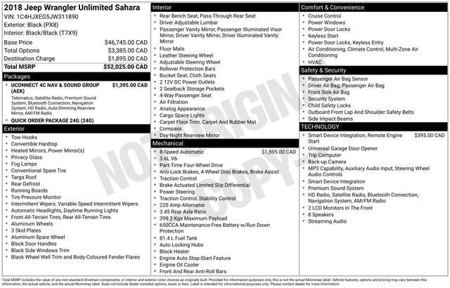 2018 Jeep Wrangler Unlimited Sahara