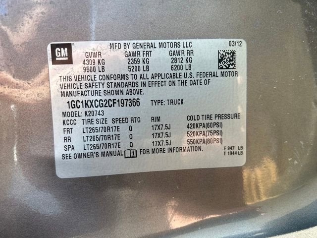 2012 Chevrolet Silverado 2500 HD LT