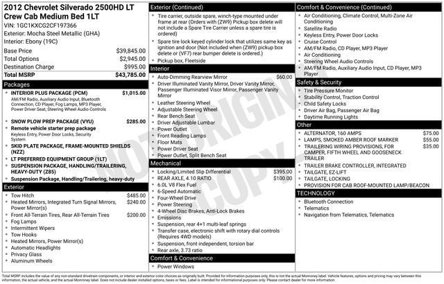 2012 Chevrolet Silverado 2500 HD LT