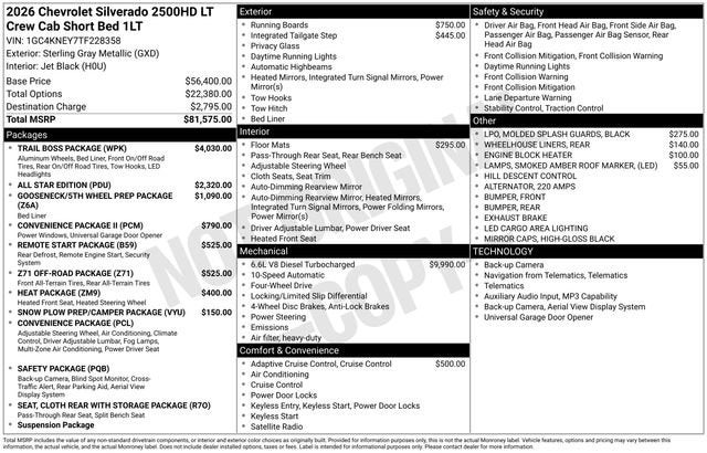2026 Chevrolet Silverado 2500 HD LT