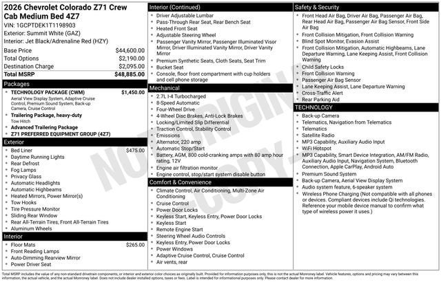 2026 Chevrolet Colorado Z71
