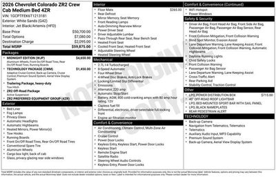 2026 Chevrolet Colorado ZR2