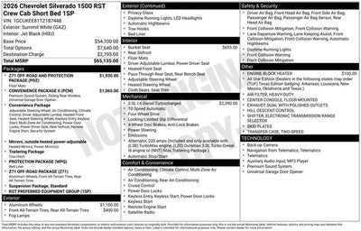 2026 Chevrolet Silverado 1500 RST