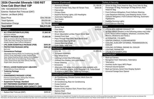 2026 Chevrolet Silverado 1500 RST