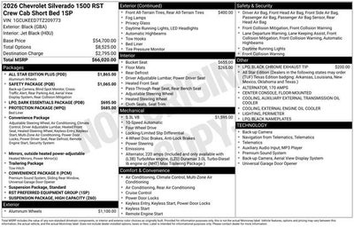 2026 Chevrolet Silverado 1500 RST