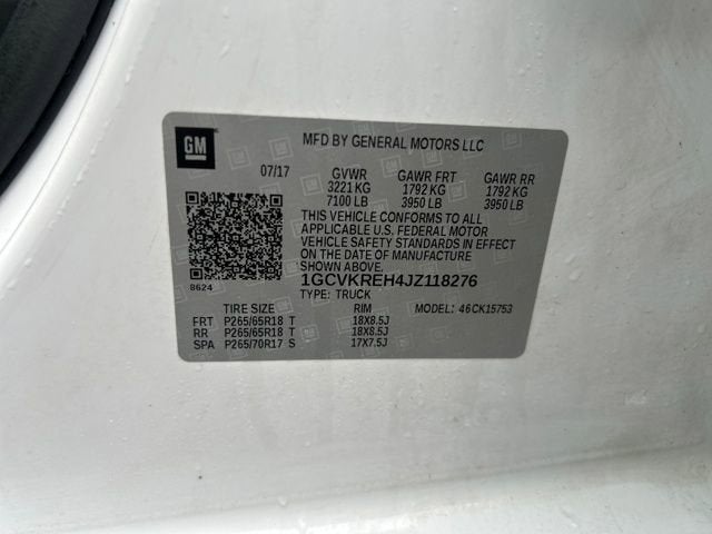 2018 Chevrolet Silverado 1500 LT