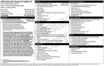 2020 Chevrolet Traverse LT Cloth