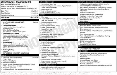 2026 Chevrolet Traverse RS