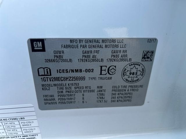 2017 GMC Sierra 1500 SLE