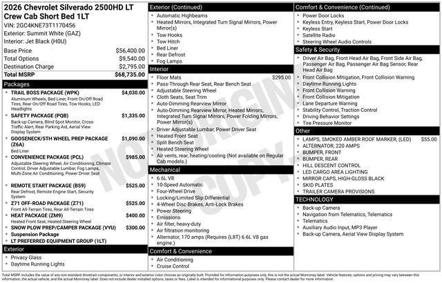 2026 Chevrolet Silverado 2500 HD LT
