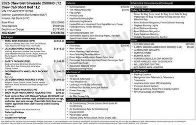 2026 Chevrolet Silverado 2500 HD LTZ