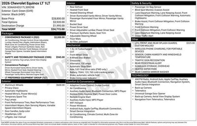 2026 Chevrolet Equinox LT