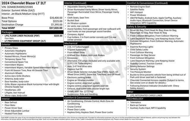 2024 Chevrolet Blazer 2LT