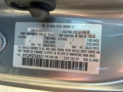 2015 Mazda Mazda MX-5 Miata Club