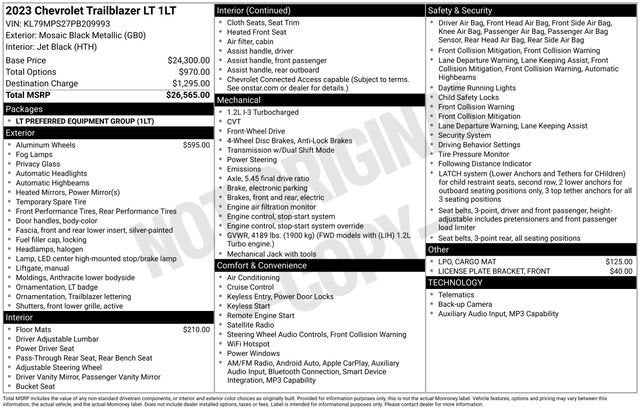 2023 Chevrolet Trailblazer LT