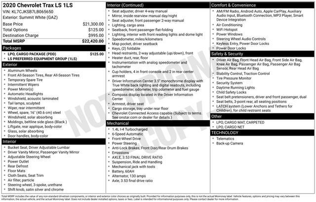 2020 Chevrolet Trax LS